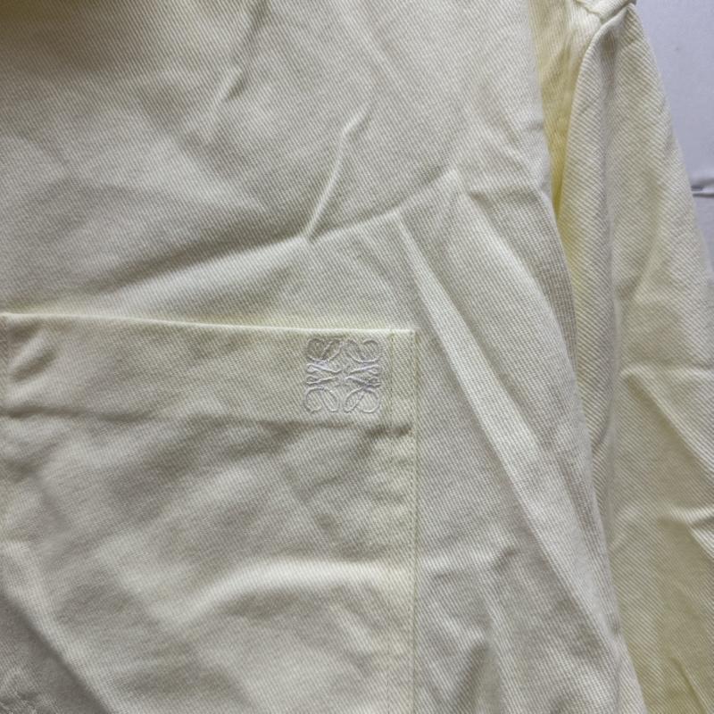 ロエベ LOEWE シャツ、ブラウス 長袖 アナグラム 刺繍 シャツ H526Y05W86 - 黄 / イエロー / yellow メンズ USED 古着 中古 50163483