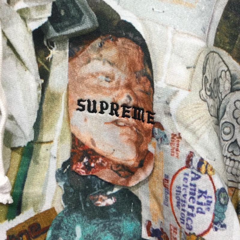 シュプリーム Supreme パーカー 長袖 SUPREME Dash s wall Hooded Sweatshirt パーカー フォト総柄 プルオーバー フーディ S 総柄 マルチカラー / マルチカラー / multicolor メンズ USED 古着 中古 50163484
