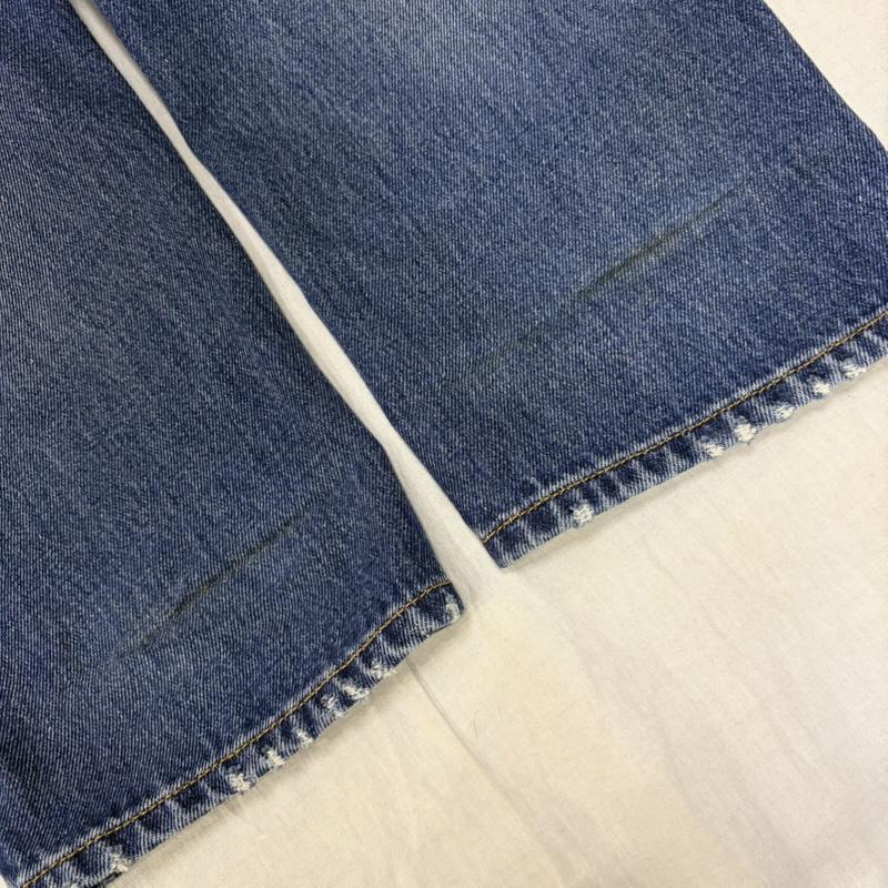 ディーゼル DIESEL パンツ デニム、ジーンズ ウエストロゴ ストレートデニムパンツ indigo W28 / L32 31インチ ロゴ、文字 インディゴ / インディゴ / Indigo メンズ USED 古着 中古 50163489