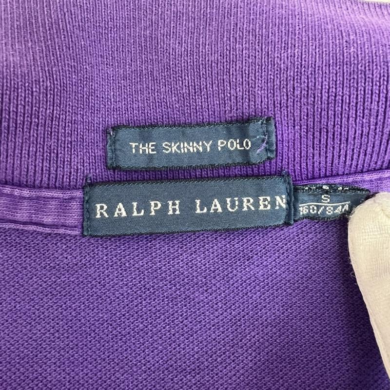ラルフローレン RALPHLAUREN ポロシャツ 半袖 ビッグポニー スキニー ポロシャツ y2k S 紫 / パープル / purple レディース USED 古着 中古 50163493