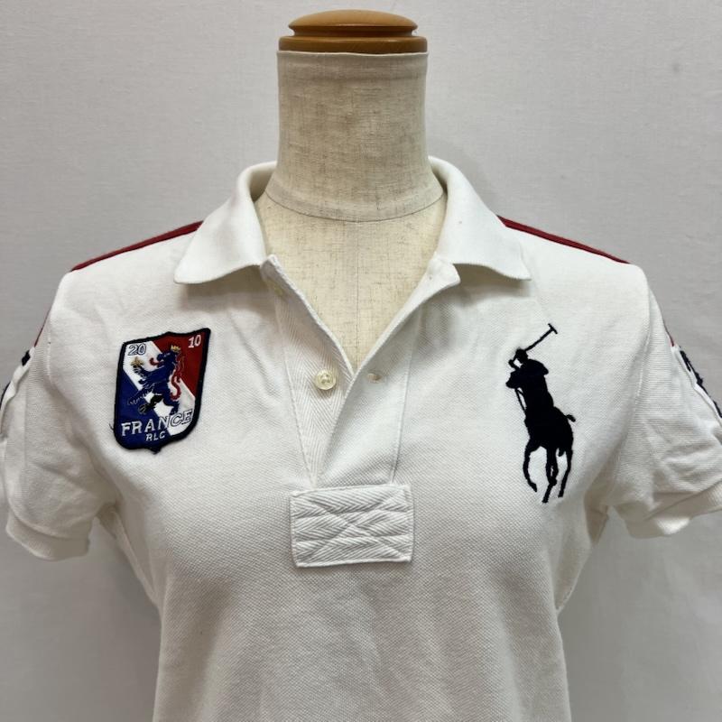 ラルフローレン RALPHLAUREN ポロシャツ 半袖 ビッグポニー スキニー ポロシャツ ナンバリング y2k L 白 / ホワイト / white レディース USED 古着 中古 50163494