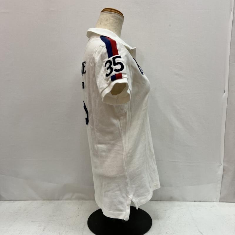 ラルフローレン RALPHLAUREN ポロシャツ 半袖 ビッグポニー スキニー ポロシャツ ナンバリング y2k L 白 / ホワイト / white レディース USED 古着 中古 50163494