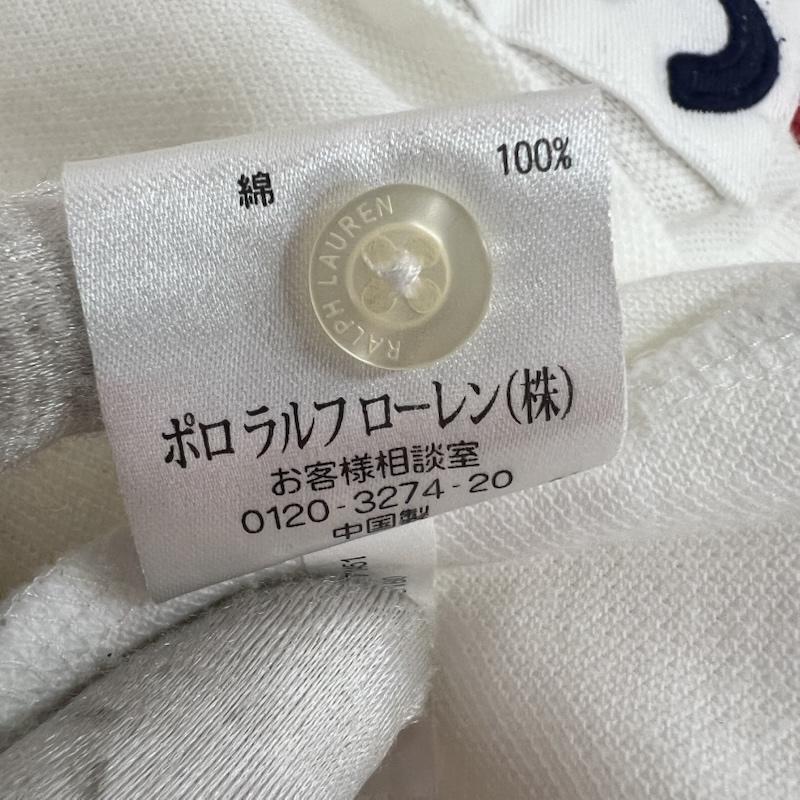ラルフローレン RALPHLAUREN ポロシャツ 半袖 ビッグポニー スキニー ポロシャツ ナンバリング y2k L 白 / ホワイト / white レディース USED 古着 中古 50163494