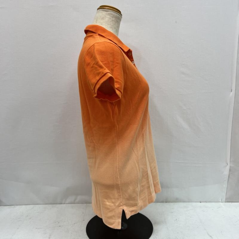 ラルフローレン RALPHLAUREN ポロシャツ 半袖 ビッグポニー グラデーション スキニー ポロシャツ y2k L 橙 / オレンジ / orange レディース USED 古着 中古 50163495