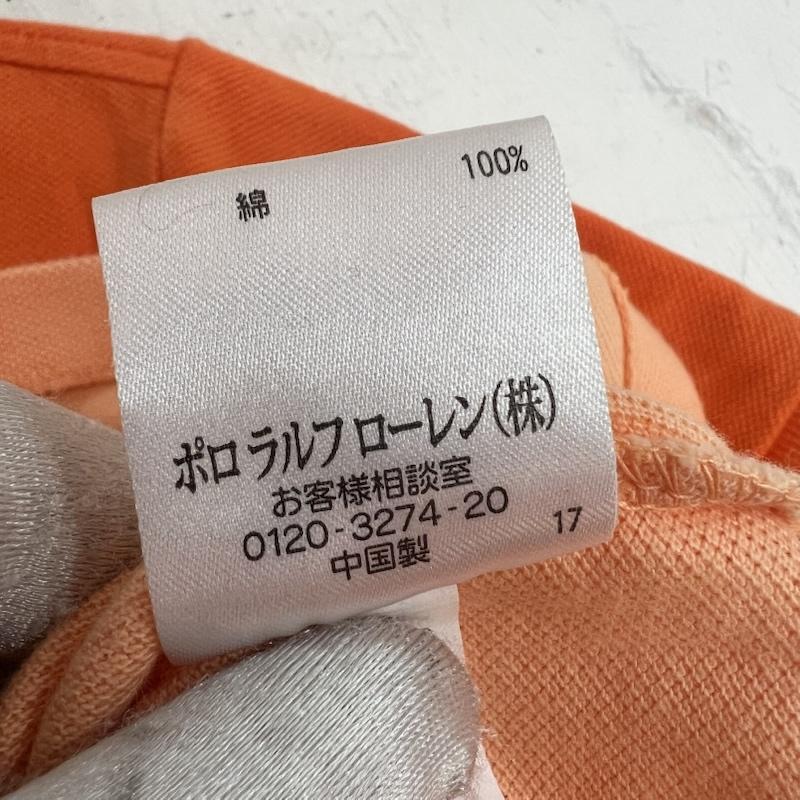 ラルフローレン RALPHLAUREN ポロシャツ 半袖 ビッグポニー グラデーション スキニー ポロシャツ y2k L 橙 / オレンジ / orange レディース USED 古着 中古 50163495