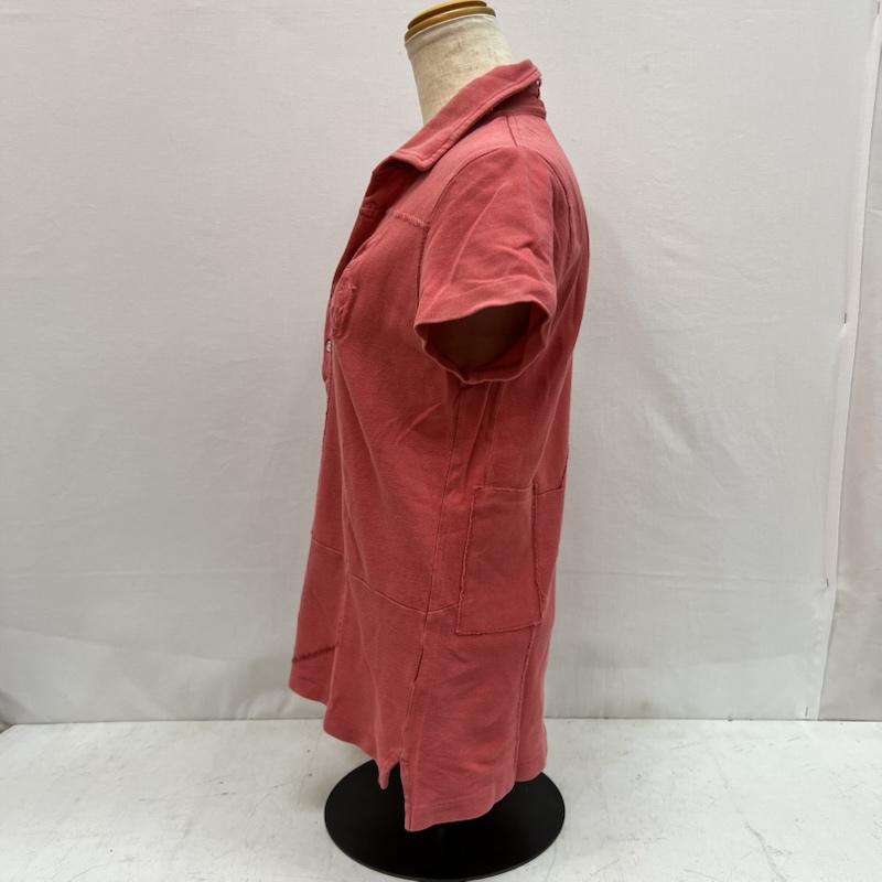 ラルフローレン RALPHLAUREN ポロシャツ 半袖 ビッグポニー パッチワーク スキニー ポロシャツ y2k L 桃 / ピンク / pink レディース USED 古着 中古 50163498