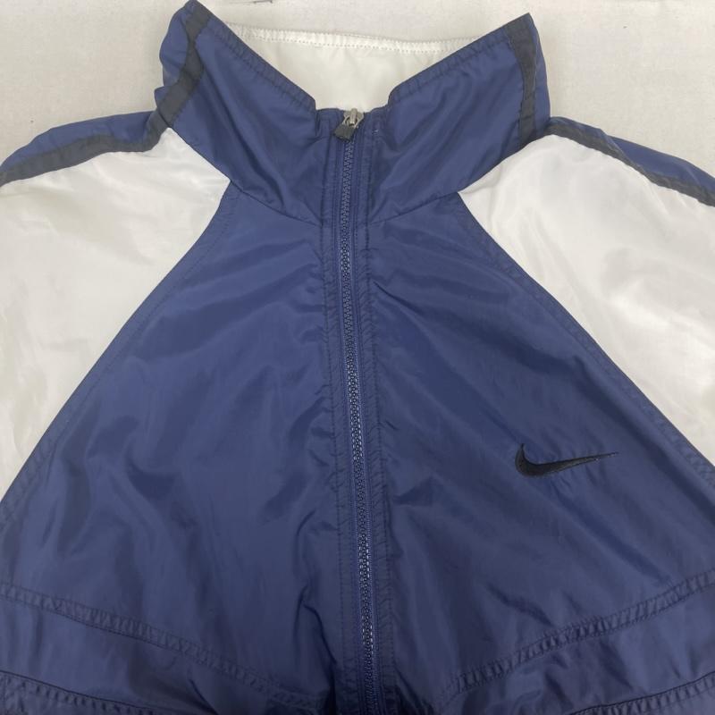 ナイキ NIKE ジャケット、上着 ジャンパー、ブルゾン 90s 白タグ ヴィンテージ ナイロン ジップアップ ジャケット XL 紺 / ネイビー / navy メンズ USED 古着 中古 50163501
