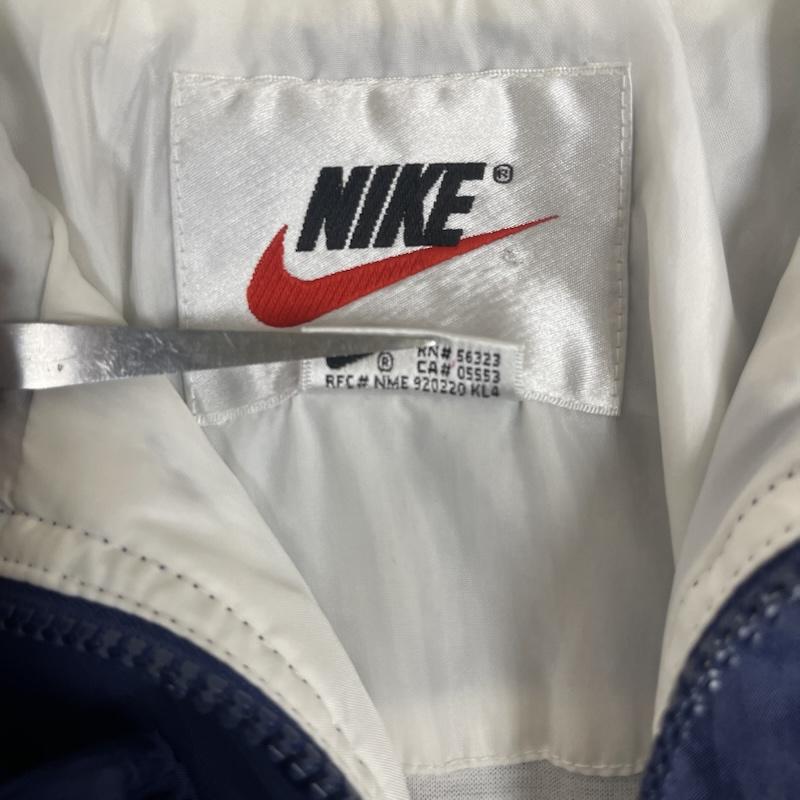 ナイキ NIKE ジャケット、上着 ジャンパー、ブルゾン 90s 白タグ ヴィンテージ ナイロン ジップアップ ジャケット XL 紺 / ネイビー / navy メンズ USED 古着 中古 50163501