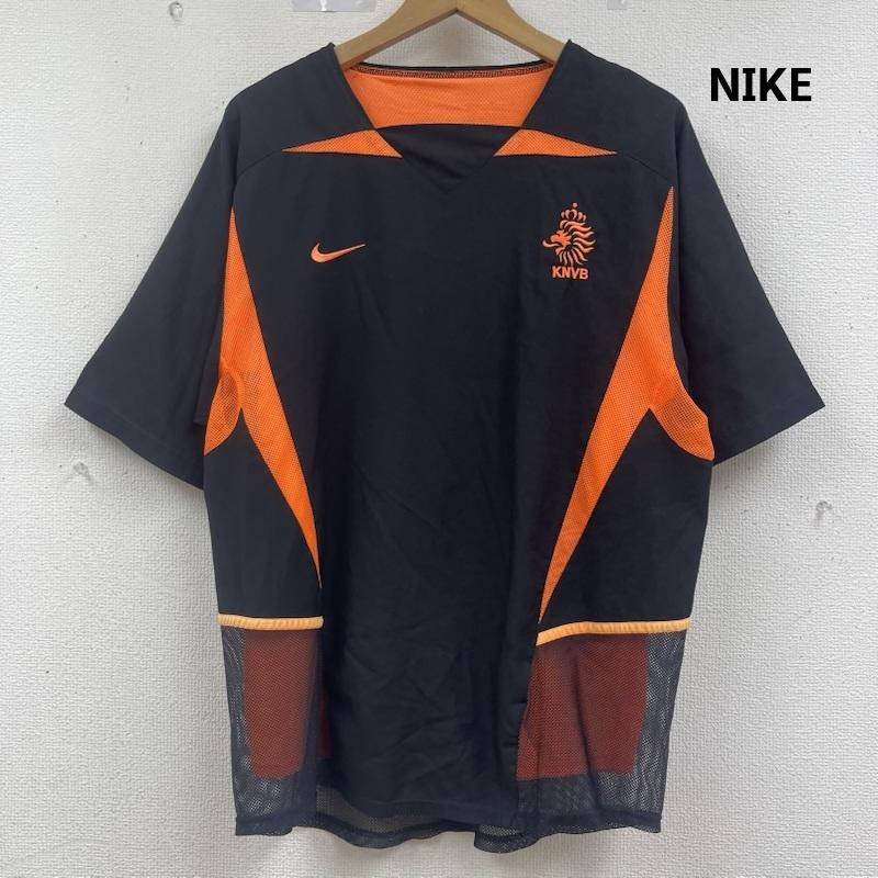 ナイキ NIKE カットソー 半袖 2002-2004 オランダ代表 アウェイ用 ユニフォーム メッシュ シャツ M 黒 / ブラック / black メンズ USED 古着 中古 50163502
