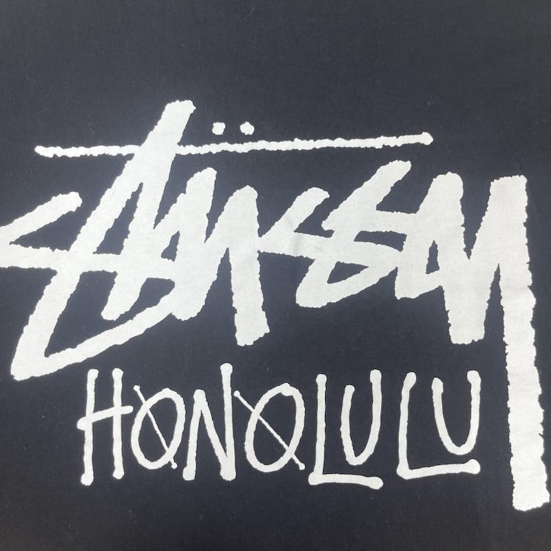 ステューシー STUSSY Tシャツ 半袖 STOCK HONOLULU TEE ロゴ プリント Tシャツ XL 黒 / ブラック / black メンズ USED 古着 中古 50163503