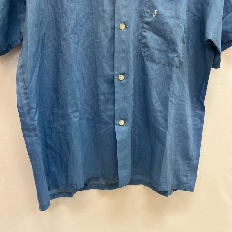 タウンクラフト TOWNCRAFT シャツ、ブラウス 半袖 70s オープンカラーシャツ 開襟 ヴィンテージ M 青 / ブルー / blue メンズ USED 古着 中古 50163505
