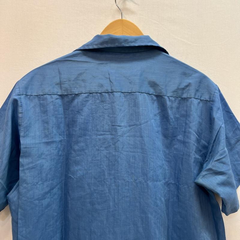 タウンクラフト TOWNCRAFT シャツ、ブラウス 半袖 70s オープンカラーシャツ 開襟 ヴィンテージ M 青 / ブルー / blue メンズ USED 古着 中古 50163505