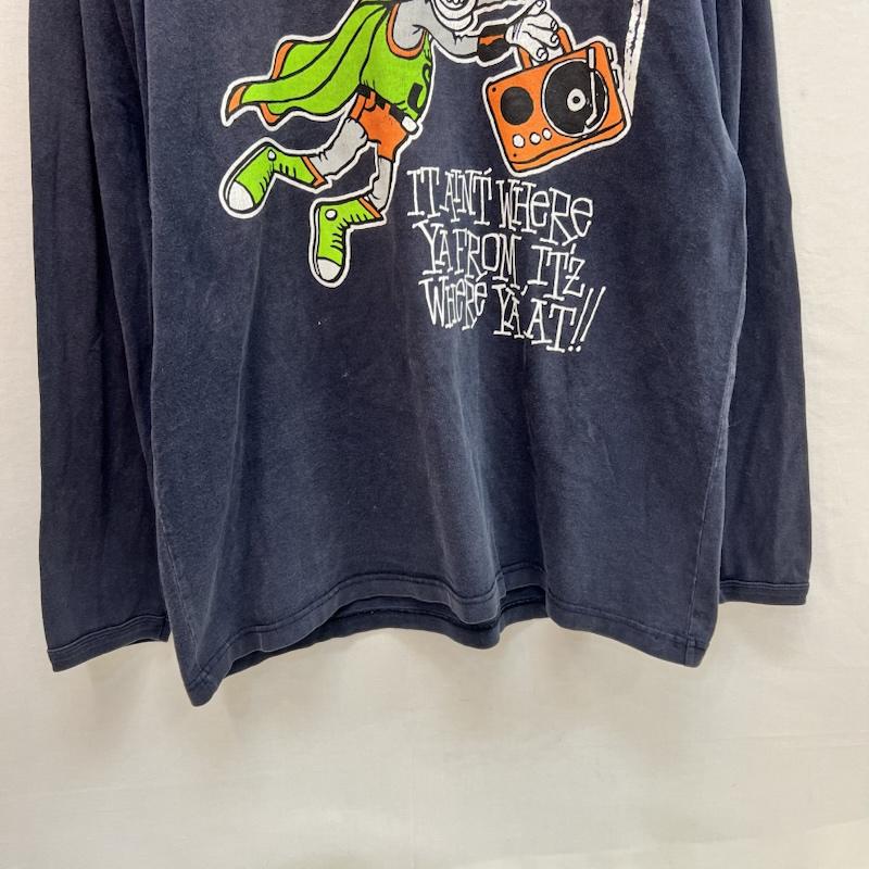 ステューシー STUSSY Tシャツ 長袖 00s ロングスリーブ Tシャツ ロンT オールド XL 紺 / ネイビー / navy メンズ USED 古着 中古 50163508