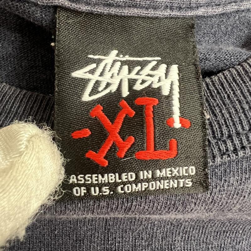 ステューシー STUSSY Tシャツ 長袖 00s ロングスリーブ Tシャツ ロンT オールド XL 紺 / ネイビー / navy メンズ USED 古着 中古 50163508