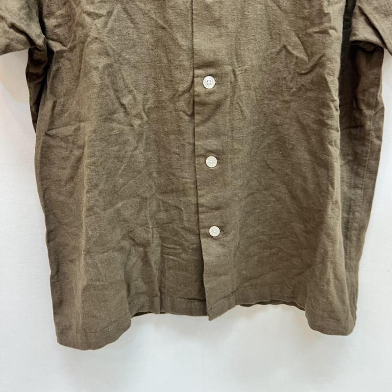 古着 USED シャツ、ブラウス 半袖 鯉 和柄 刺繍 開襟シャツ オープンカラー L 茶 / ブラウン / brown メンズ USED 古着 中古 50163509