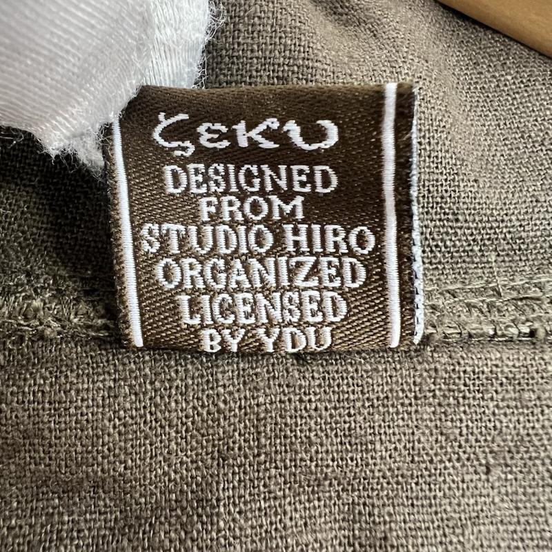 古着 USED シャツ、ブラウス 半袖 鯉 和柄 刺繍 開襟シャツ オープンカラー L 茶 / ブラウン / brown メンズ USED 古着 中古 50163509