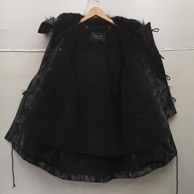 ナンバーナイン NUMBER (N)INE コート コート一般 04AW GIVE期 ギブ期 ハート トライバル N-3B コート 3 黒 / ブラック / black X 紫 / パープル / purple メンズ USED 古着 中古 50163511