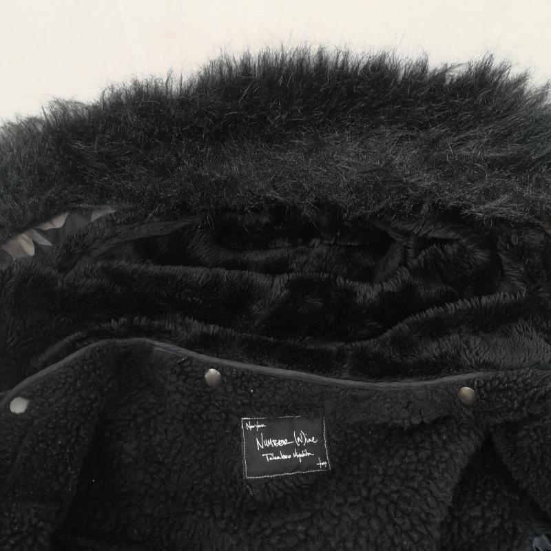 ナンバーナイン NUMBER (N)INE コート コート一般 04AW GIVE期 ギブ期 ハート トライバル N-3B コート 3 黒 / ブラック / black X 紫 / パープル / purple メンズ USED 古着 中古 50163511