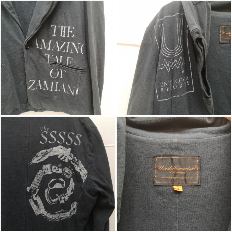 アンダーカバー UNDERCOVER ジャケット、上着 ジャケット、ブレザー 06ss T期 the amazing tale of zamiang ドッキング ジャケット 再構築 6S202-j2 3 黒 / ブラック / black メンズ USED 古着 中古 50163515