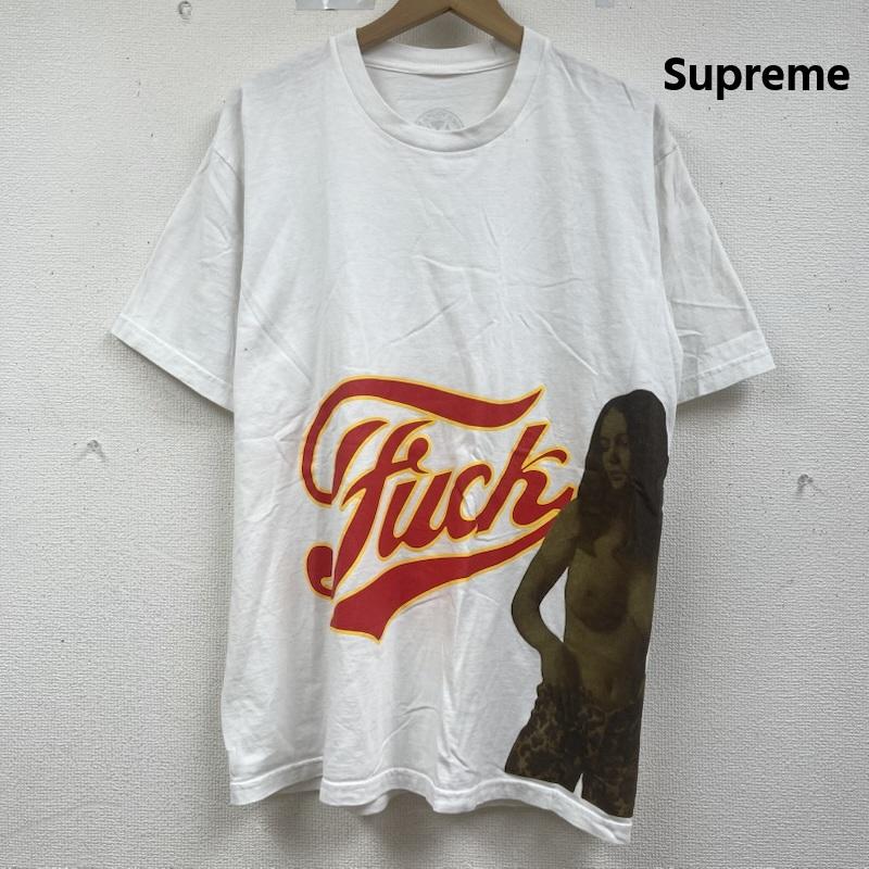 シュプリーム Supreme Tシャツ 半袖 24aw HYSTERIC GLAMOUR コラボ Fuck Tee プリント Tシャツ 白 / ホワイト / white メンズ USED 古着 中古 50163516