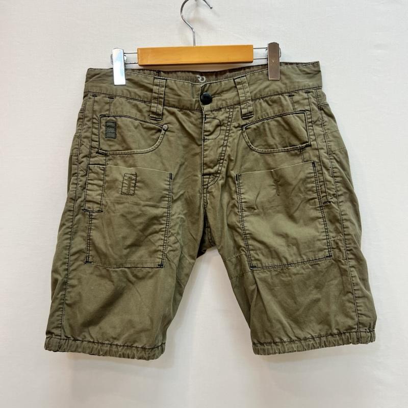 ジースターロゥ G-STAR RAW パンツ ショートパンツ ミリタリー カーゴ ショートパンツ 31インチ カーキオリーブ / カーキオリーブ / メンズ USED 古着 中古 50163521