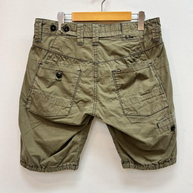 ジースターロゥ G-STAR RAW パンツ ショートパンツ ミリタリー カーゴ ショートパンツ 31インチ カーキオリーブ / カーキオリーブ / メンズ USED 古着 中古 50163521