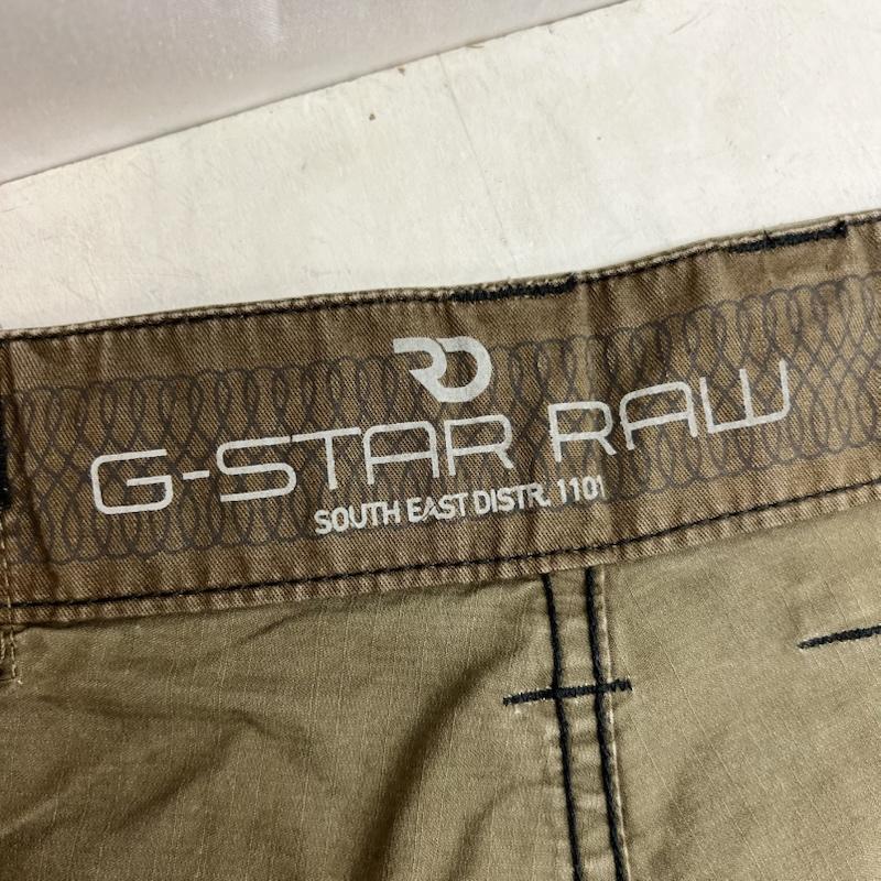ジースターロゥ G-STAR RAW パンツ ショートパンツ ミリタリー カーゴ ショートパンツ 31インチ カーキオリーブ / カーキオリーブ / メンズ USED 古着 中古 50163521