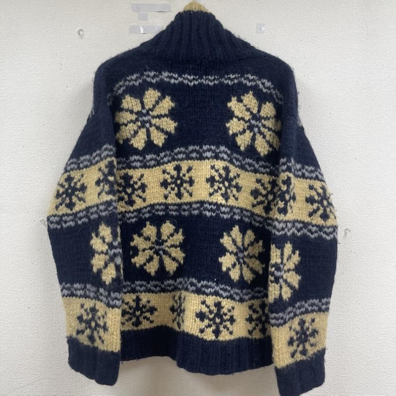 カナディアンセーター Canadian Sweater Company Ltd. ニット、セーター 長袖 スノーフレーク レザータブ ジップアップ カウチン セーター マルチカラー / マルチカラー / multicolor メンズ USED 古着 中古 50163522