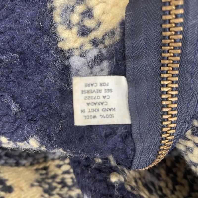 カナディアンセーター Canadian Sweater Company Ltd. ニット、セーター 長袖 スノーフレーク レザータブ ジップアップ カウチン セーター マルチカラー / マルチカラー / multicolor メンズ USED 古着 中古 50163522