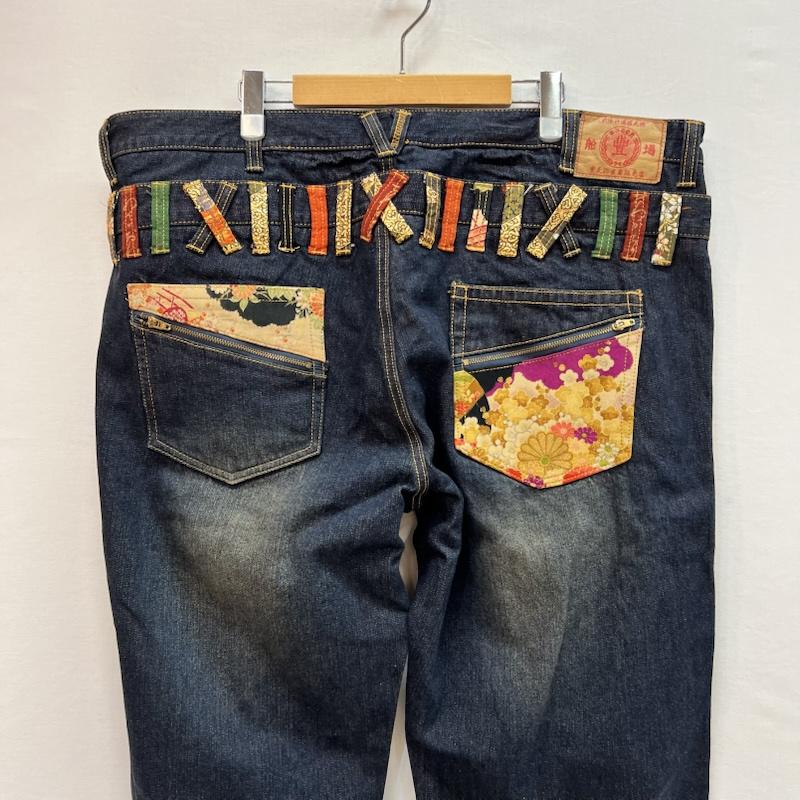 古着 USED パンツ デニム、ジーンズ 豊天商店 ダブルウエスト 和柄 デニムパンツ size 110 - メンズ USED 古着 中古 50163533