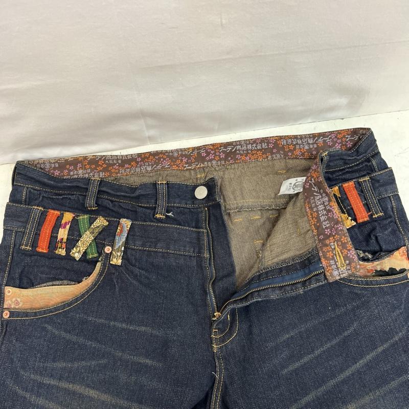 古着 USED パンツ デニム、ジーンズ 豊天商店 ダブルウエスト 和柄 デニムパンツ size 110 - メンズ USED 古着 中古 50163533