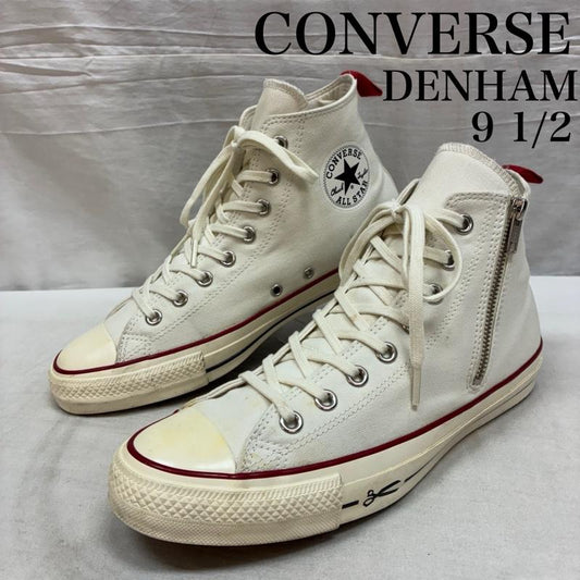 コンバース CONVERSE スニーカー スニーカー DENHAM ALL STAR 100 HI デンハム オールスター ハイカット スニーカー サイドジップ キャンバス 1CL292 28.0cm メンズ USED 古着 中古 50163542