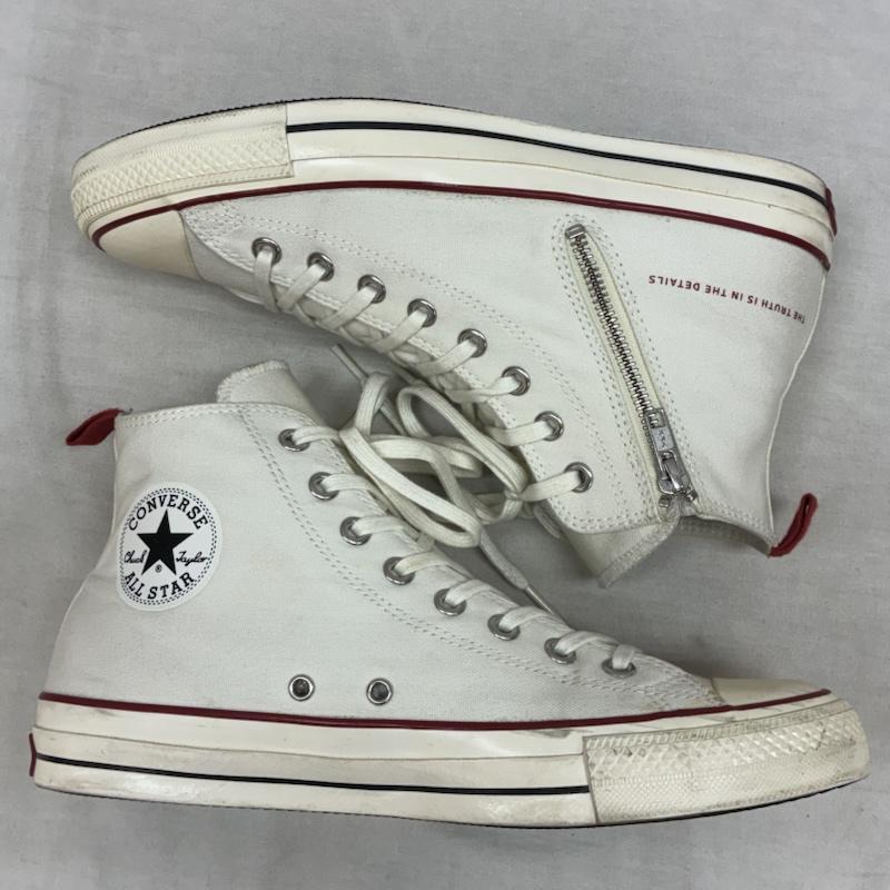 コンバース CONVERSE スニーカー スニーカー DENHAM ALL STAR 100 HI デンハム オールスター ハイカット スニーカー サイドジップ キャンバス 1CL292 28.0cm メンズ USED 古着 中古 50163542