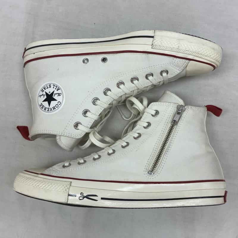 コンバース CONVERSE スニーカー スニーカー DENHAM ALL STAR 100 HI デンハム オールスター ハイカット スニーカー サイドジップ キャンバス 1CL292 28.0cm メンズ USED 古着 中古 50163542