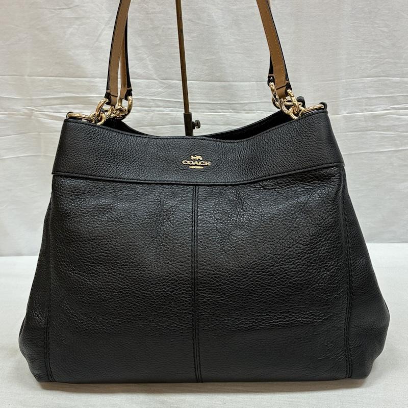 コーチ COACH ショルダーバッグ ショルダーバッグ F38987 シボ革 レザー 肩掛け ショルダー バッグ A4収納 ゴールド金具 - レディース USED 古着 中古 50163549