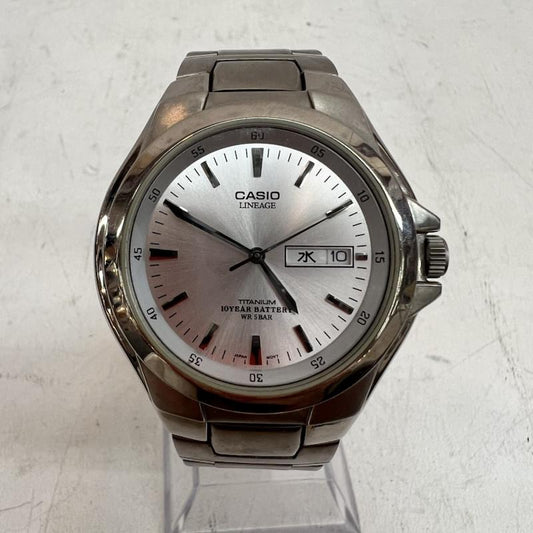 カシオ CASIO 腕時計 アナログ（クォーツ式） LINEAGE リニエージ 腕時計 LIN-171J クオーツ - 銀 / シルバー / silver color メンズ USED 古着 中古 50163550
