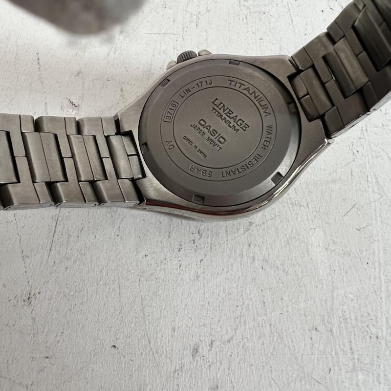 カシオ CASIO 腕時計 アナログ（クォーツ式） LINEAGE リニエージ 腕時計 LIN-171J クオーツ - 銀 / シルバー / silver color メンズ USED 古着 中古 50163550