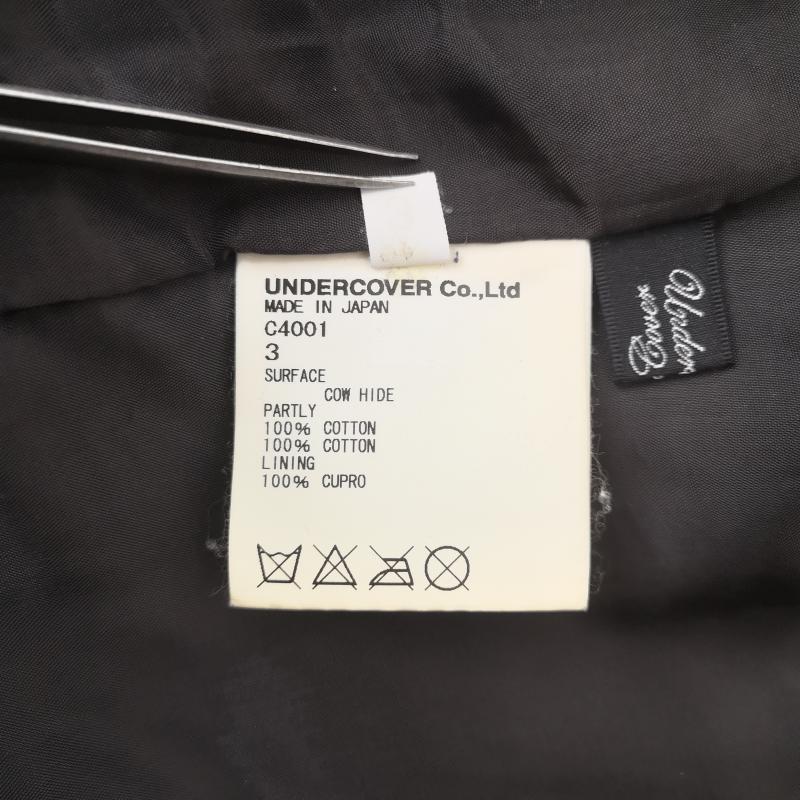 アンダーカバー UNDERCOVER ジャケット、上着 ライダース 09SS NEO BOY期 ドッキング レザー ライダース ベスト 3 紺 / ネイビー / navy メンズ USED 古着 中古 50163552