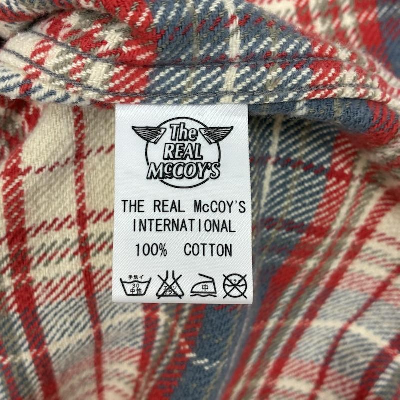 ジョーマッコイ JOE McCOY シャツ、ブラウス 長袖 8 HOUR UNION マチ付き フラップポケット コットン チェック ワーク シャツ - メンズ USED 古着 中古 50163558