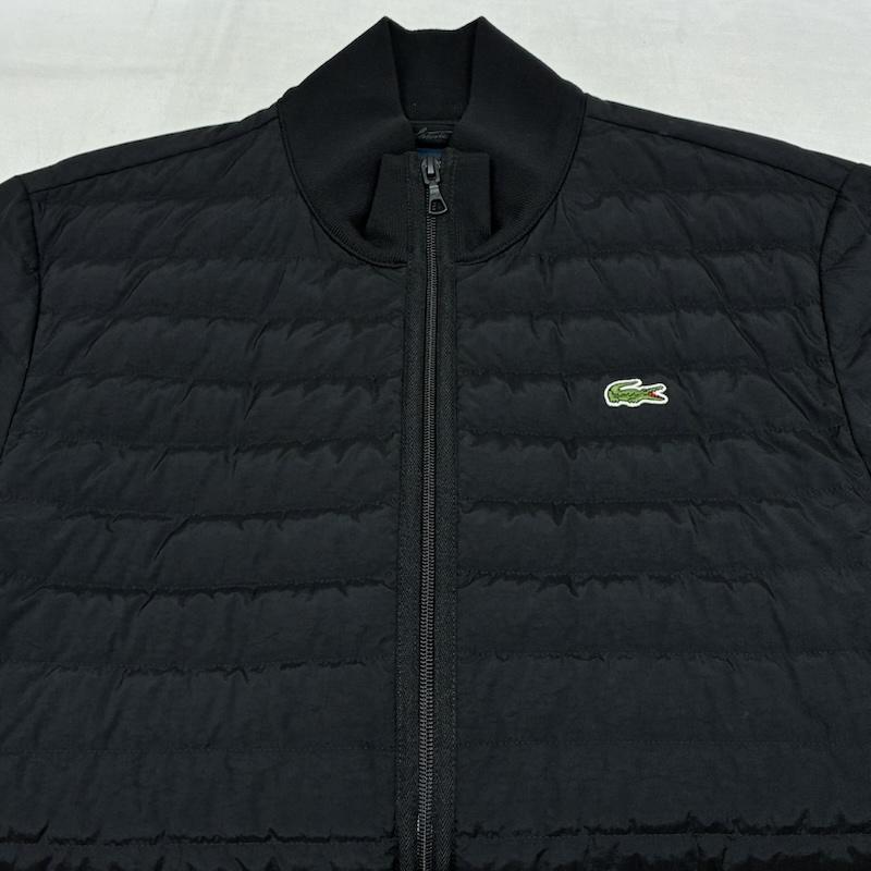 ラコステ LACOSTE ジャケット、上着 ダウンジャケット 22AW サイド リブ ニット スタンド カラー キルティング ダウン ジャケット BH2301L 48 メンズ USED 古着 中古 50163559