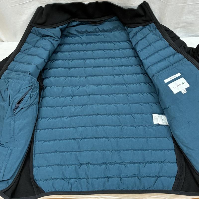 ラコステ LACOSTE ジャケット、上着 ダウンジャケット 22AW サイド リブ ニット スタンド カラー キルティング ダウン ジャケット BH2301L 48 メンズ USED 古着 中古 50163559