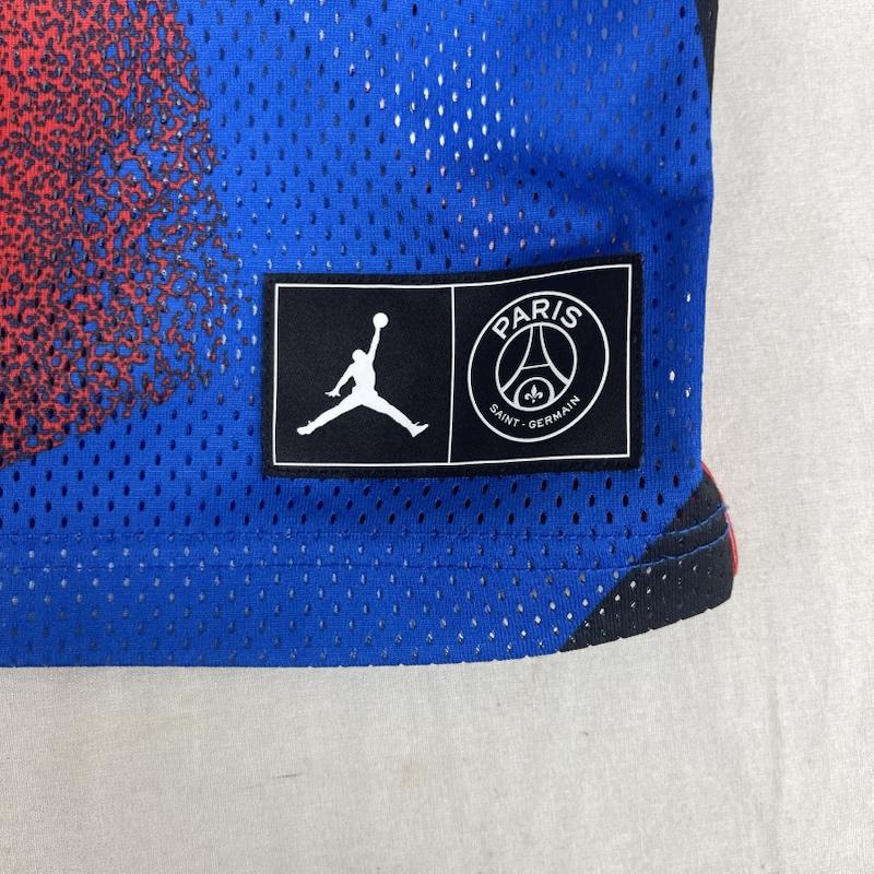 エアジョーダン AIR JORDAN カットソー 半袖 Paris Saint-Germain コラボ Mesh Short-Sleeve Top Tシャツ XL 青 / ブルー / blue メンズ USED 古着 中古 50163560