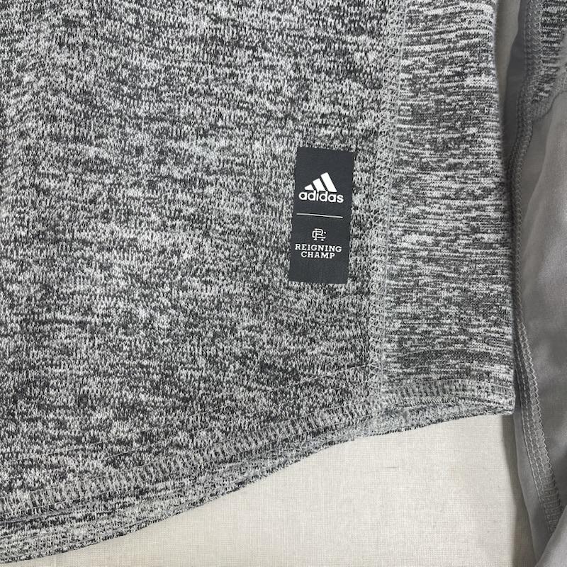 アディダス adidas パーカー 長袖 REIGNING CHAMP コラボ プルオーバー パーカー br3436 S 灰 / グレー / gray メンズ USED 古着 中古 50163561