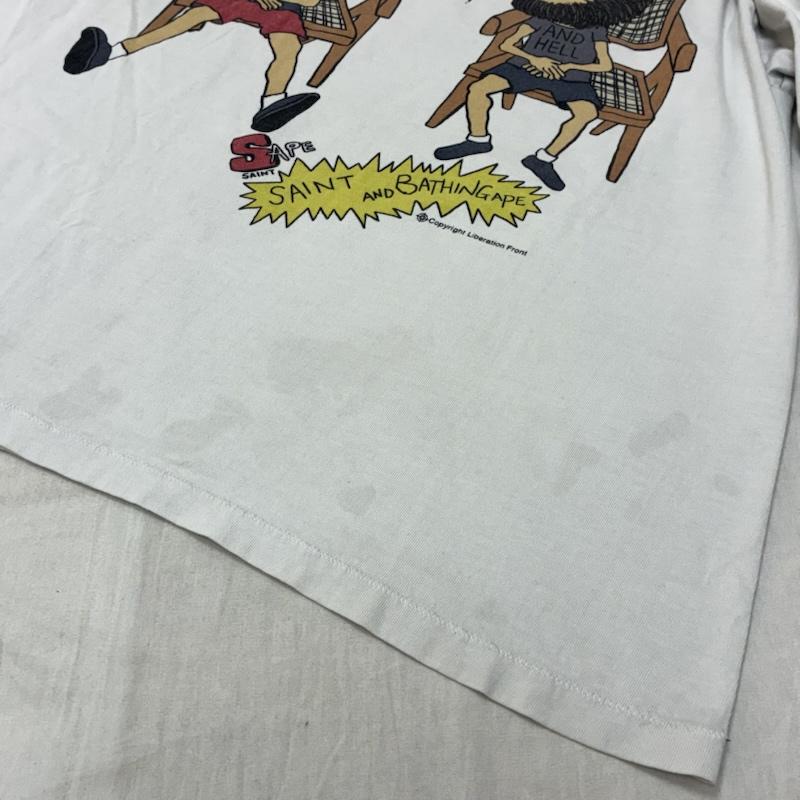 セントマイケル SAINT MICHAEL Tシャツ 半袖 A BATHING APE ア ベイシング エイプ 23ss AP SS TEE ヴィンテージ加工 Tシャツ SM-S23-0000-110 M メンズ USED 古着 中古 50163565