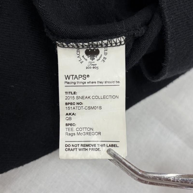 ダブルタップス WTAPS Tシャツ 半袖 Rags McGREGOR コラボ 半袖 フットボールシャツ Tシャツ ワッペン 刺繍 L ロゴ、文字 X 刺繍 黒 / ブラック / black X 白 / ホワイト / white X 灰 / グレー / gray メンズ USED 古着 中古 50163566