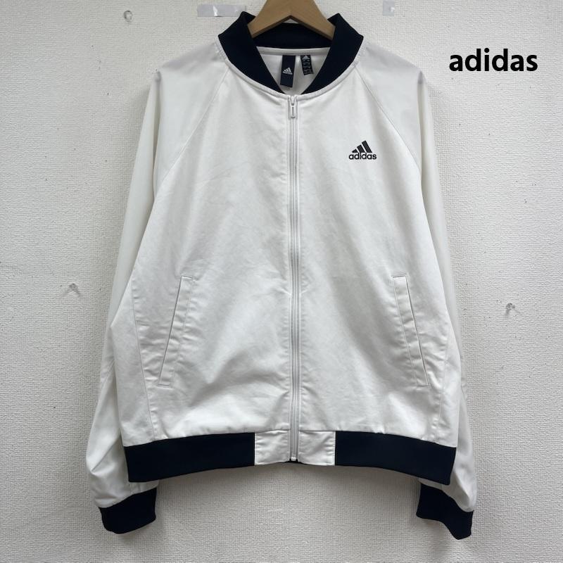 アディダス adidas ジャケット、上着 ジャンパー、ブルゾン ウインド ジャケット ロゴ ジップアップ アウター dv0972 白 / ホワイト / white メンズ USED 古着 中古 50163568