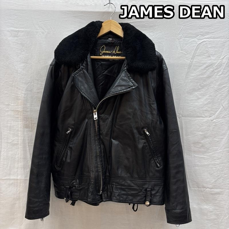古着 USED ジャケット、上着 レザージャケット JAMES DEEN ジェームスディーン 牛革 レザー ダブル ライダース ジャケット L 黒 / ブラック / black メンズ USED 古着 中古 50163579