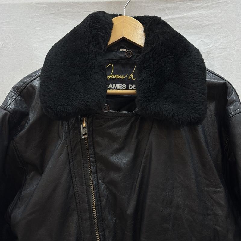 古着 USED ジャケット、上着 レザージャケット JAMES DEEN ジェームスディーン 牛革 レザー ダブル ライダース ジャケット L 黒 / ブラック / black メンズ USED 古着 中古 50163579
