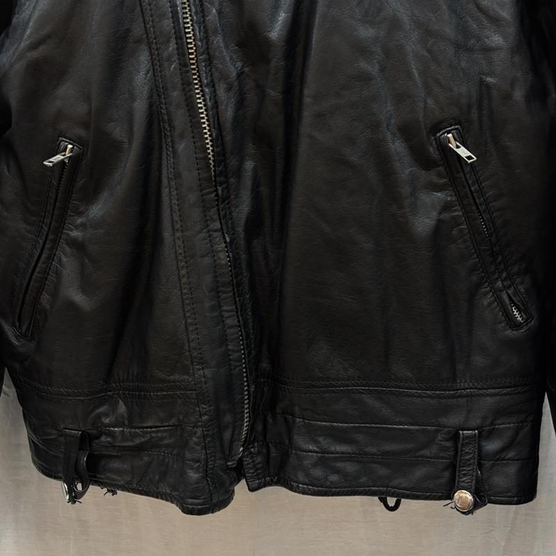 古着 USED ジャケット、上着 レザージャケット JAMES DEEN ジェームスディーン 牛革 レザー ダブル ライダース ジャケット L 黒 / ブラック / black メンズ USED 古着 中古 50163579