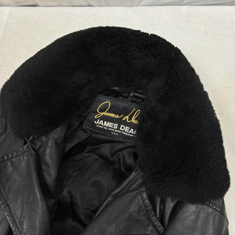古着 USED ジャケット、上着 レザージャケット JAMES DEEN ジェームスディーン 牛革 レザー ダブル ライダース ジャケット L 黒 / ブラック / black メンズ USED 古着 中古 50163579